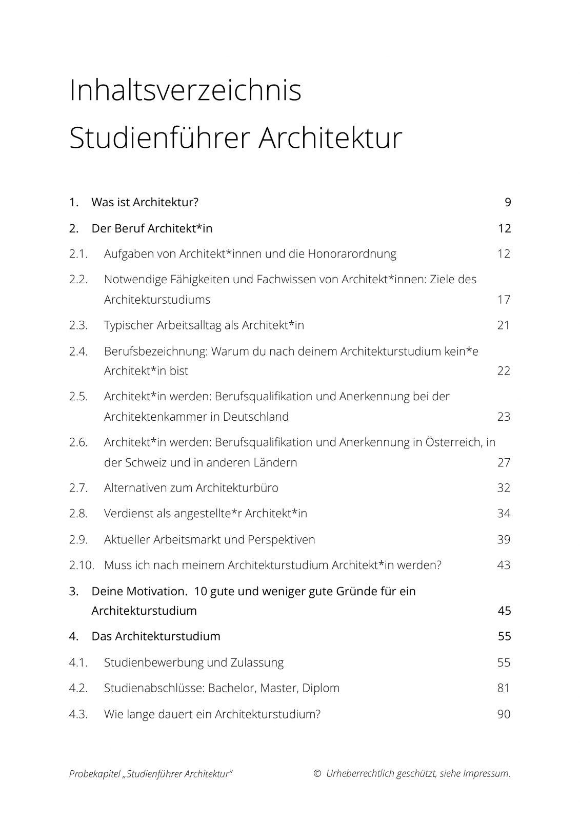 E-Book "Studienführer Architektur" | Architektur-studieren.info