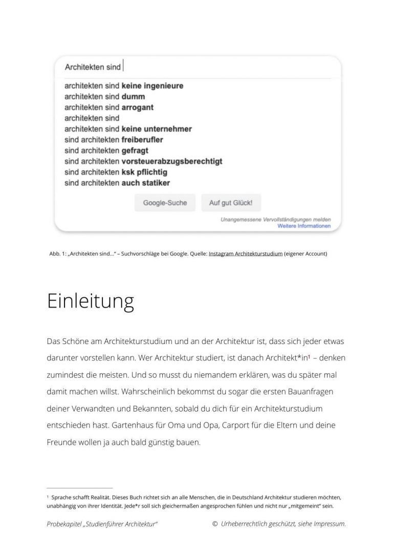 E-Book "Studienführer Architektur" für Studieninteressierte und Bewerber*innen für Architekturstudium | © Anett Ring, Architektur-studieren.info