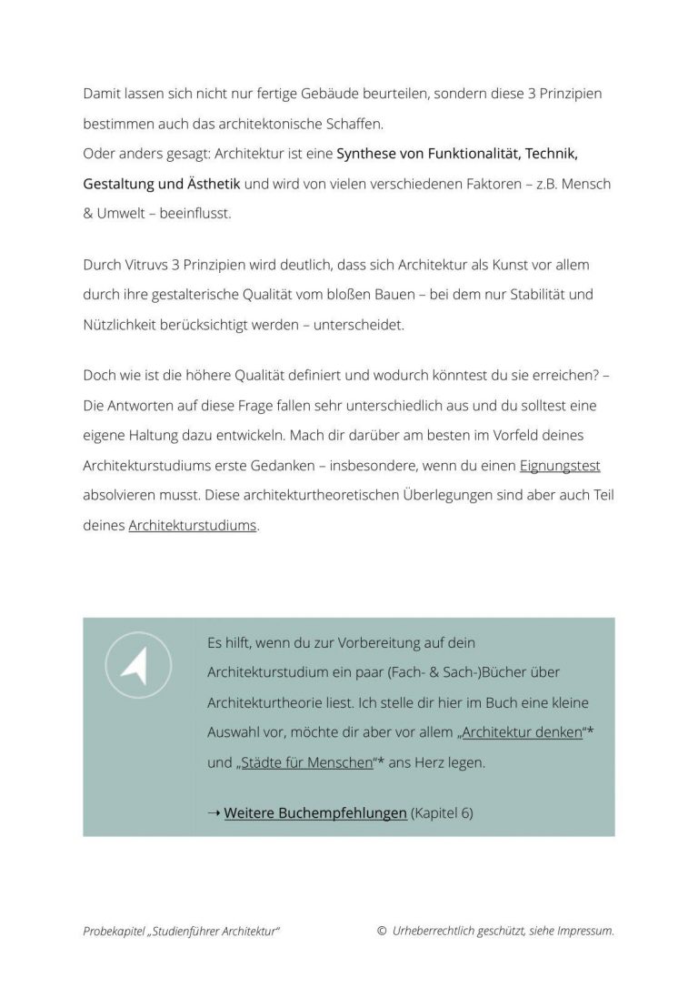 E-Book "Studienführer Architektur" für Studieninteressierte und Bewerber*innen für Architekturstudium | © Anett Ring, Architektur-studieren.info