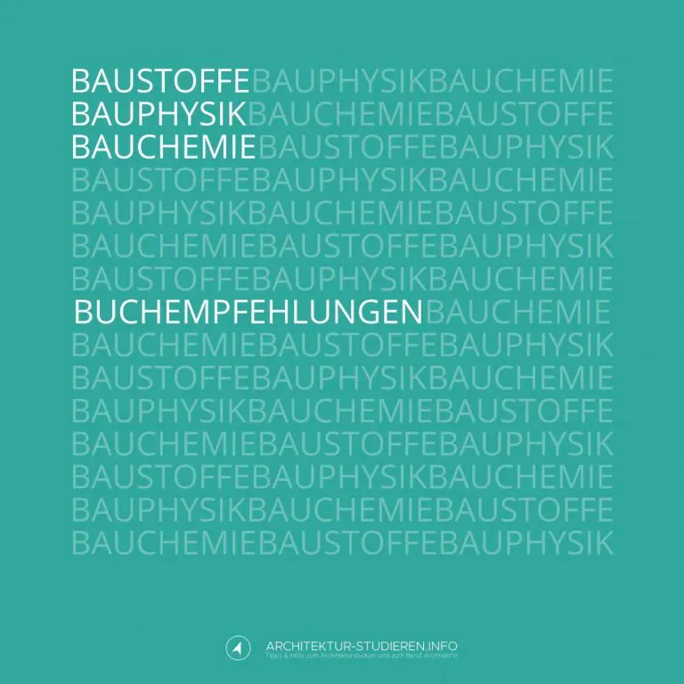 Bücher: Bauphysik Baustofflehre Bauchemie | © Anett Ring, Architektur-studieren.info