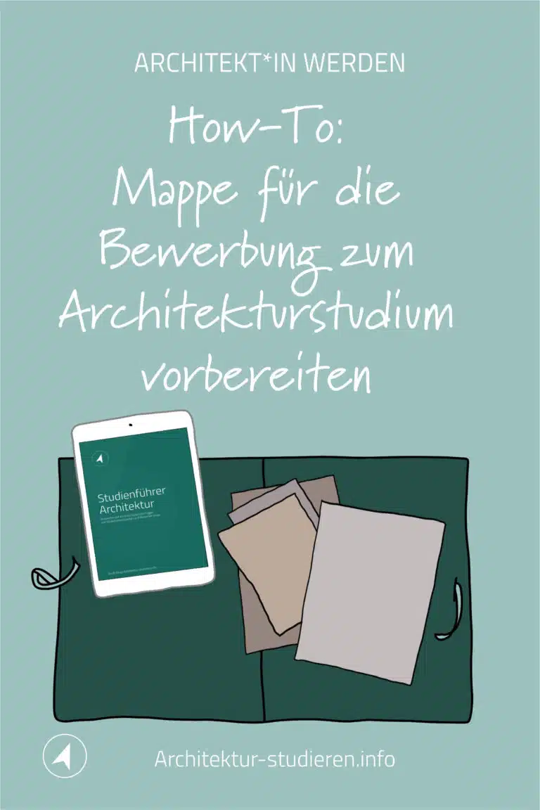 How-To: Mappe für die Bewerbung zum Architekturstudium vorbereiten | © Anett Ring, Architektur-studieren.info