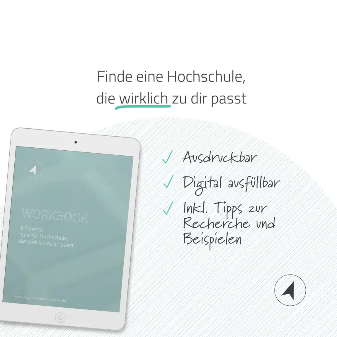 Workbook: Finde die beste Uni für dein Architekturstudium | © Anett Ring, Architektur-studieren.info
