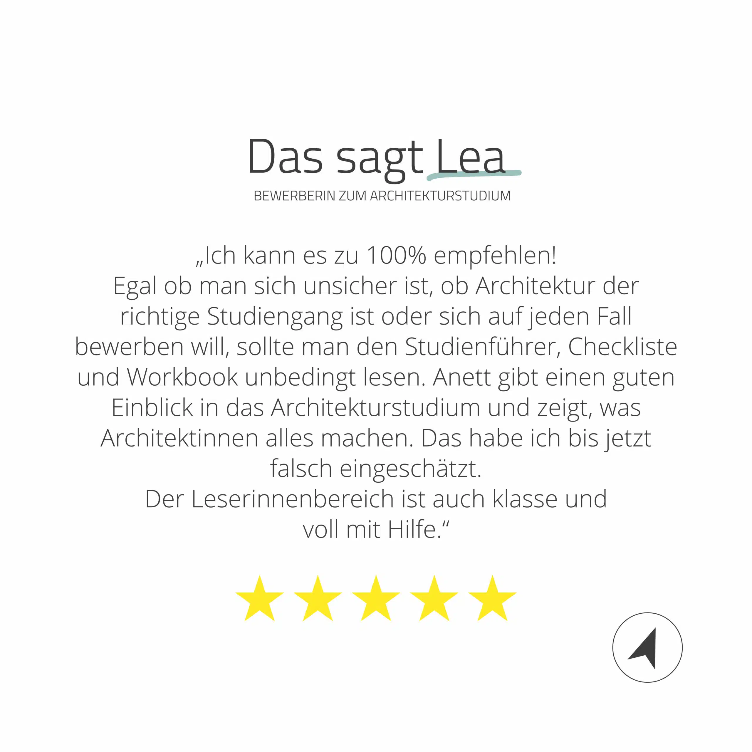 Bewertung Paket "Bewerbung zum Architektur Studium" | © Anett Ring, Architektur-studieren.info
