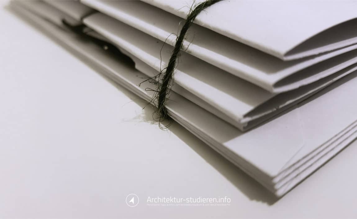 Erfolgreiche Mappen-Beispiele (Bewerbung Architekturstudium) | © Anett Ring, Architektur-studieren.info