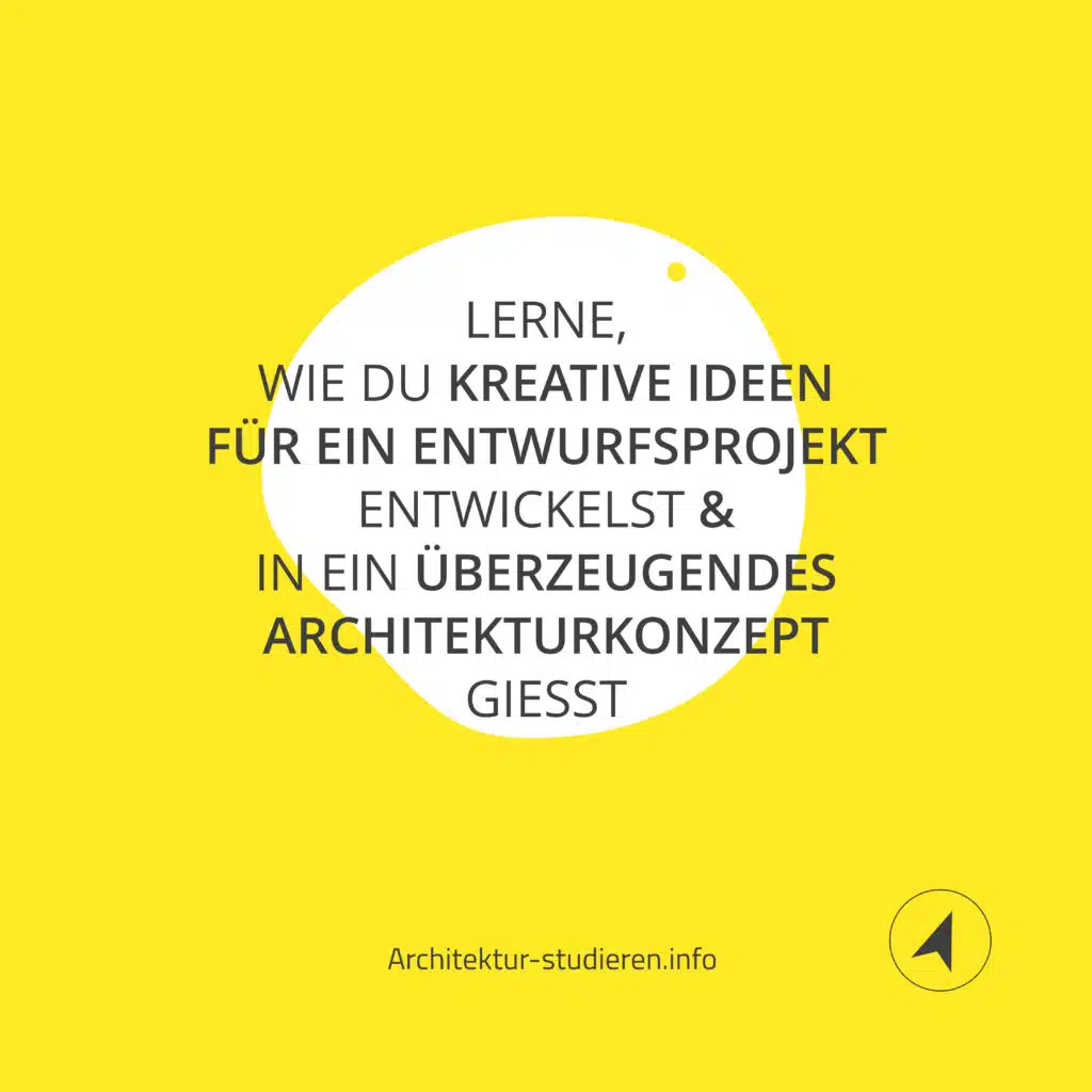 Lerne, wie du kreative Ideen für ein Architektur-Entwurfsprojekt entwickelst und ein überzeugendes Architektur-Konzept erstellst. | © Anett Ring, Architektur-studieren.info
