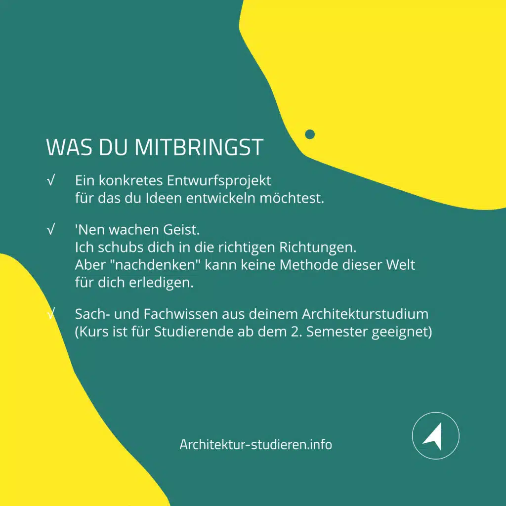 Voraussetzungen: Kreativität im Architekturstudium | © Anett Ring, Architektur-studieren.info