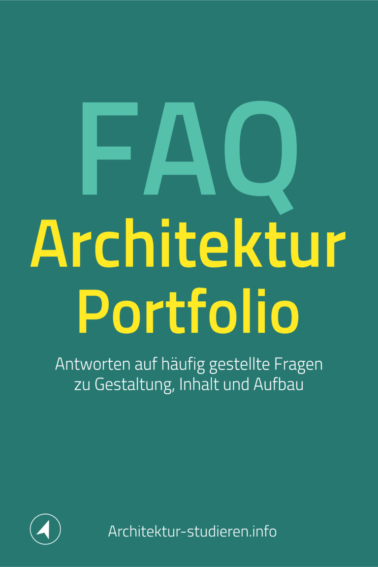FAQ Architektur-Portfolio: Antworten auf häufig gestellte Fragen zu Gestaltung, Inhalt und Aufbau eines Portfolio | © Anett Ring, Architektur-studieren.info